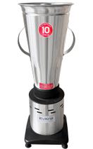 Liquidificador Industrial Alta Rotação 1400w 10 Litros em Inox Sucos Frutas Vitaminas Whey Caldos