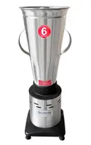 Liquidificador Industrial Alta Rotação 1400w 6 Litros em Inox Sucos Frutas Vitaminas Whey Caldos