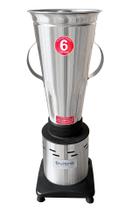 Liquidificador Industrial Alta Rotação 1400w 6 Litros em Inox Sucos Frutas Vitaminas Whey Caldos
