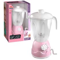 Liquidificador Infantil Brinquedo Educativo Mini Cozinha p/ Crianças C/ Manivela Transparente Estimula Imaginação