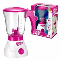 Liquidificador Infantil Com Movimento Rosa Cozinha Dm Toys