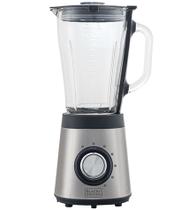 Liquidificador Inox Com Jarra De Vidro Gourmand Gris Black+Decker 700W 127V