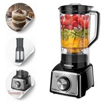 Liquidificador L-1100 Bi Turbo 3l Cor Preto E Inox 1100w Mondial 4 Lâminas Inox