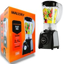 Liquidificador Mallory Faste Mix 2 velocidades 127v com potência de 520W