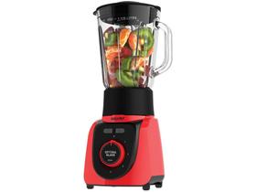 Liquidificador Mallory Optima Glass Copo de Vidro 110v - Vermelho 4 Velocidades 820W