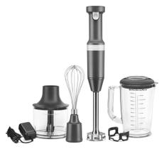 Liquidificador manual KitchenAid KHBBV83 sem fio com picador e batedor Liquidificador manual KitchenAid KHBBV83 sem fio com picador e batedor