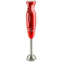 Liquidificador manual OVENTE Immersion 300W 2 velocidades em aço inoxidável vermelho Liquidificador manual OVENTE Immersion 300W 2 velocidades em aço inoxidável vermelho