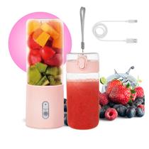Liquidificador Mix Portátil Recarregável USB Turbo Power 6 Lâminas Copo De Vidro Full Mix Cozinha Casa