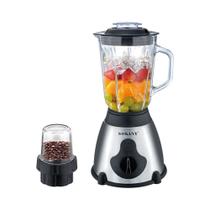 Liquidificador Moedor Grãos Café 2 Em 1 Jarra Vidro 5 Velocidades Aço Inox Liquidificador Moedor Grãos Café 2 Em 1 Jarra Vidro 5 Velocidades Aço Inox