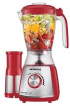 Liquidificador mondial 900w 10 velocidades vermelho 220v