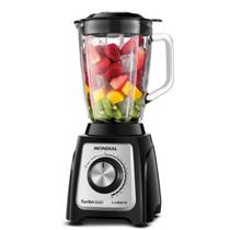 Liquidificador Mondial Copo Vidro Preto 1400w L-1400 127v