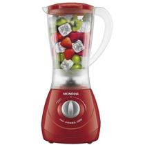 Liquidificador Mondial Easy Power Vermelho 2 Velocidades + Pulsar Copo inquebrável 550W L-550-R 127V