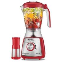 Liquidificador Mondial Eletronic Inox 850W Vermelho 127V