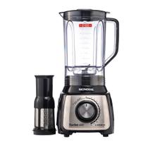 Liquidificador Mondial L-1200 BI Turbo 3L 12 Velocidades 1200w - Preto e Inox 110V