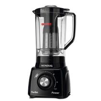 Liquidificador Mondial l 99 Turbo 500W 2,2L com 3 Velocidades Preto 110V