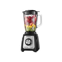 Liquidificador Mondial Turbo Inox 2.2L 110V - Design Preto/Prata