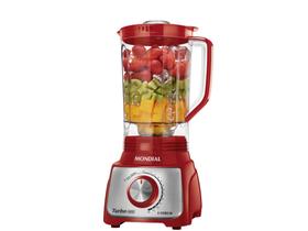 Liquidificador Mondial Turbo Inox L-1100 RI Vermelho com Filtro 12 Velocidades 1100W