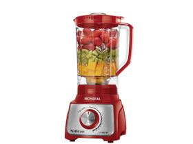 Liquidificador Mondial Turbo Inox L-1100 RI Vermelho com Filtro 12 Velocidades 1100W