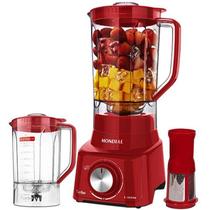 Liquidificador Mondial Turbo L 900 Fr 2C Com 900W 5 Velocidades 220V Vermelho