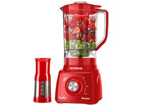 Liquidificador Mondial Turbo Power L-99-FR Vermelho com Filtro 3 Velocidades 500W