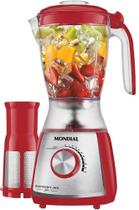 Liquidificador mondial ultra turbo red 900w 220v 10 velocidades c/ filtro