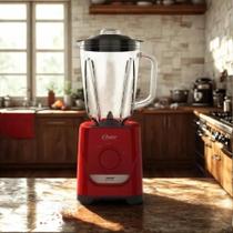 Liquidificador Oster Power 1,7L Vermelho OLIQ501 com 1000W e 5 Velocidades Liquidificador Oster Power 1,7L Vermelho OLIQ501 com 1000W e 5 Velocidades