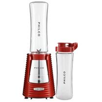 Liquidificador Philco Blender Vermelho Fit Retrô 2 Copos 300W