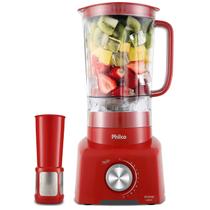 Liquidificador Philco Ph900 Com Filtro 3 Litros Função Ice 12 Velocidades 1200 Watts Vermelho 110V Liquidificador Philco Ph900 Com Filtro 3 Litros Função Ice 12 Velocidades 1200 Watts Vermelho 110V