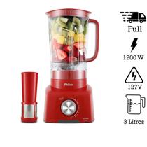 Liquidificador Philco Ph900 Com Filtro 3 Litros Função Ice 12 Velocidades 1200 Watts Vermelho 110V