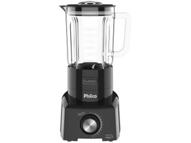 Liquidificador Philco Turbo Glass - Copo de Vidro 2,65 Litros Preto 12 Velocidades 1200W Liquidificador Philco Turbo Glass - Copo de Vidro 2,65 Litros Preto 12 Velocidades 1200W