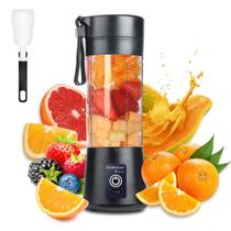 Liquidificador portátil DoubleCare 380mL USB Recarregável Preto