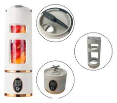 Liquidificador Portátil HP-880 450ml Recarregável via USB com 8 Lâminas de Aço Inoxidável