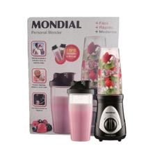 Liquidificador Portátil Mondial Personal Blender DG01 110V Potente 300W Vitaminas Sucos 2 Copos
