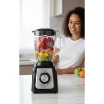 Liquidificador Potente 1400W Jarra Vidro 12 Velocidades Gelo