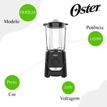 Liquidificador Power Oster OLIQ520 Preto 1,8L 1250W 110v