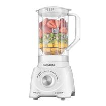 Liquidificador Pratic Mondial Branco 550W 127V L97W Selo de Ruído INMETRO IBAMA 91dbA Liquidificador Pratic Mondial Branco 550W 127V L97W Selo de Ruído INMETRO IBAMA 91dbA