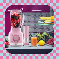Liquidificador Rosa Britânia 3L Pro Maxx Turbo 220V