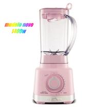 Liquidificador Rosa Britania Pro Maxx Turbo 3L 1400W 127v Liquidificador Rosa Britania Pro Maxx Turbo 3L 1400W 127v