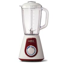 Liquidificador Super Blender Cellini Branco e Vinho 4 Velocidades Faca de 7 Lâminas 1000W 127v