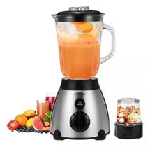 Liquidificador Triturador De Alimentos Copo De Vidro 2 em 1