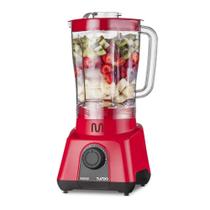 Liquidificador Turbo 2,6l 8 Velocidades Copo Dosador 127V Multi 900W Potente Vermelho