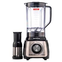 Liquidificador Turbo Inox Mondial 1200W 3 Litros Preto