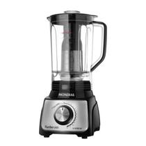 Liquidificador Turbo Mondial 12 Velocidades Black 1100W Potente com Jarra de 3 Litros e Acabamento em Inox L-1100