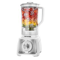 Liquidificador Turbo Mondial Branco e Inox 1200W L-1200 WI