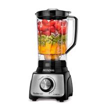 Liquidificador Turbo Mondial Preto e Inox 1100W L-1100 BI