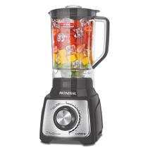 Liquidificador Turbo Platinum Mondial Grafite e Inox 1200W L-1200 PI