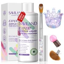 Líquido acrílico para unhas SAVILAND EMA Monomer 240 mL com pincel