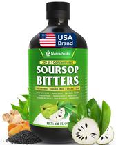 Líquido de desintoxicação à base de ervas NutraPeaks Soursop Bitters 480 ml