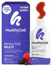 Líquido diário bioativo multivitamínico Healthycell, 14 pacotes de gel