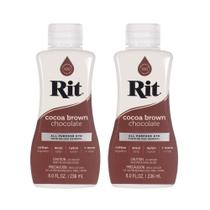 Líquido multiuso Dye Rit Cocoa Brown, 240 ml, pacote com 2